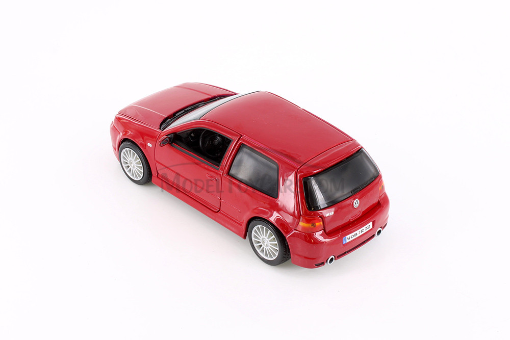 2004 Volkswagen Golf R32, Red - Showcasts 34290 - 1/24 scale Diecast Model Toy Car