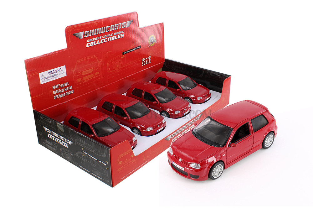 2004 Volkswagen Golf R32, Red - Showcasts 34290 - 1/24 scale