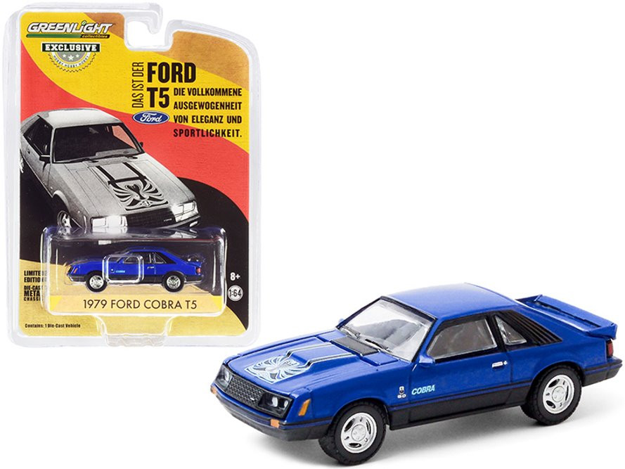 1979 Ford Cobra T5, Blue Glow - Greenlight 30205/48 - 1/64 scale Diecast Model Toy Car
