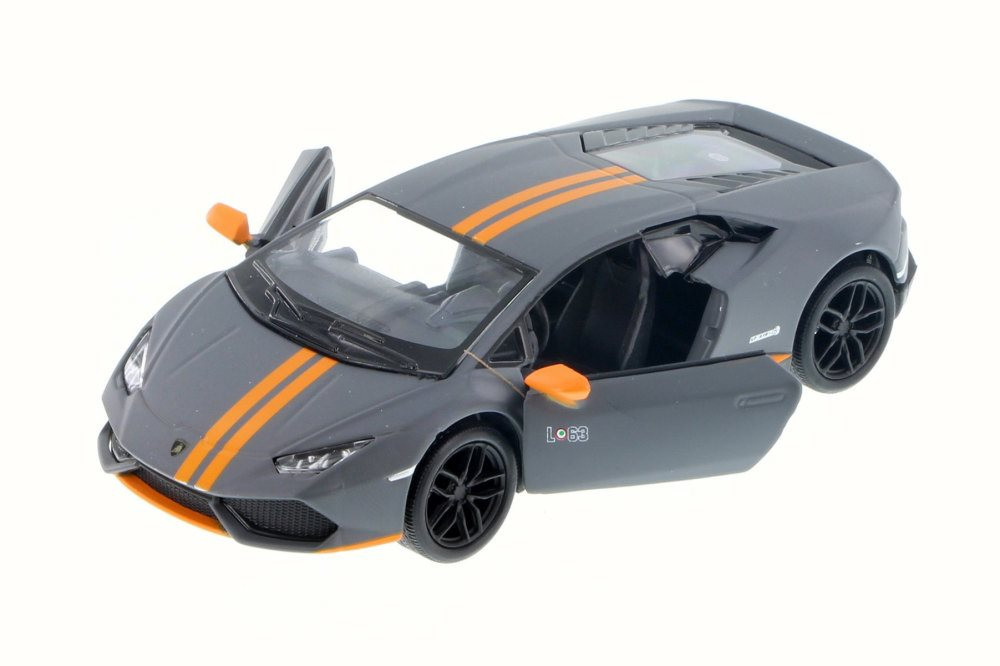 コンビニクジLamborghiniHuracánLP610-4ミニカー 1:18 Lamborghini Huracan LP610-4 Avio, Pewter - Kinsmart 5401D - 1/36