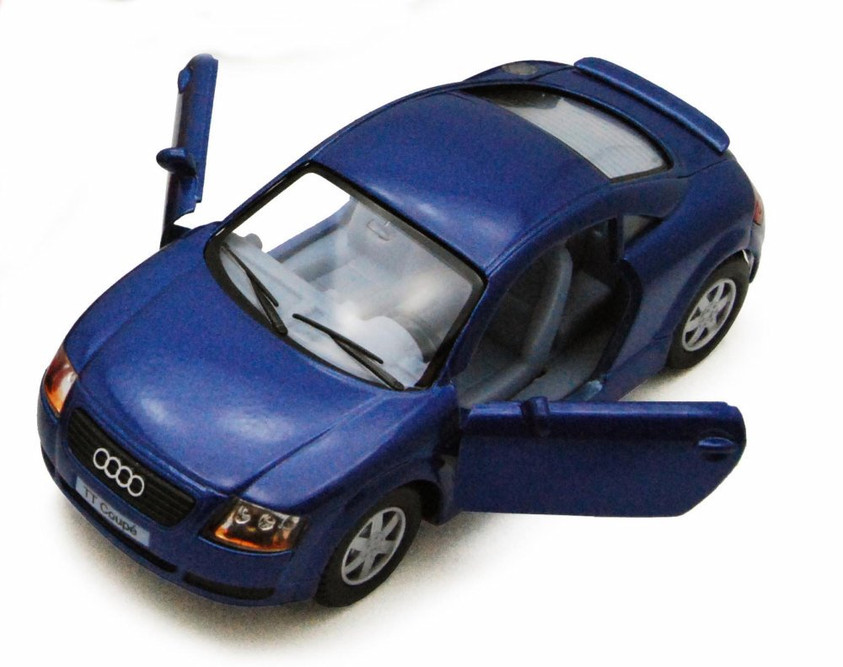 Audi TT Coupe, Blue - Kinsmart 5016D - 1/32 scale Diecast Model