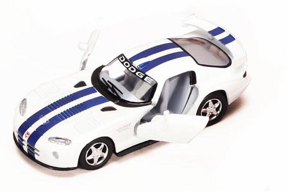 Dodge Viper GTS-R, White - Kinsmart 5039D - 1/36 scale Diecast Car (Brand New, but NOT IN BOX)