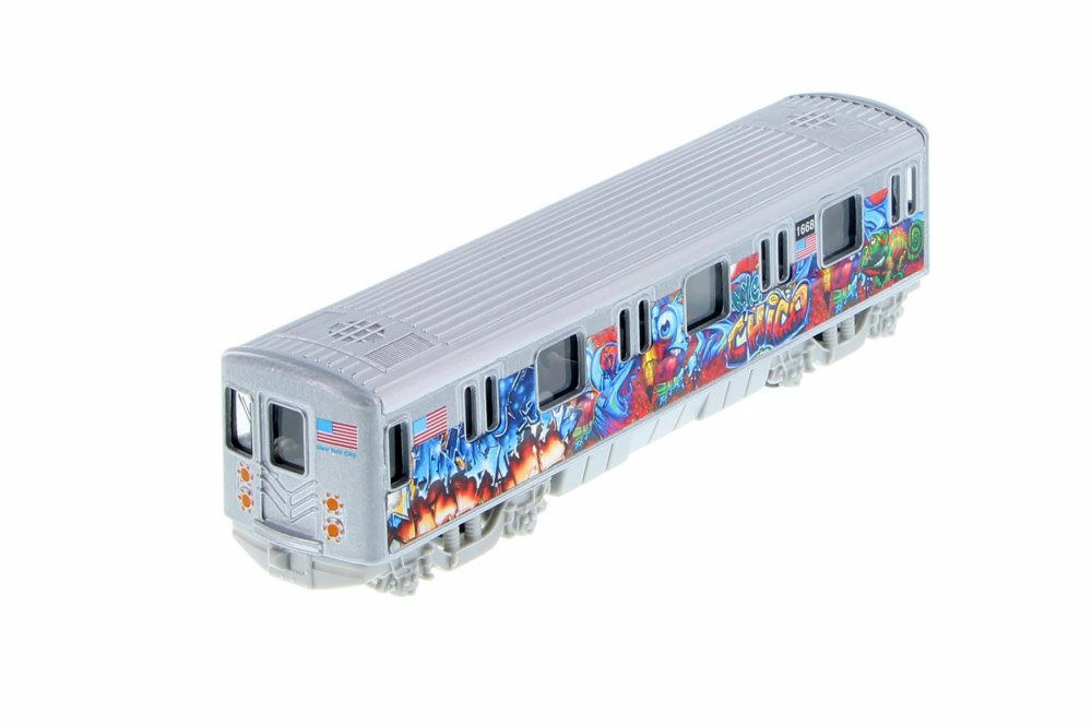 Metro Subway with Graffiti, Blue - Showcasts 2233DGF - 1/43 scale Diecast Model Toy Car