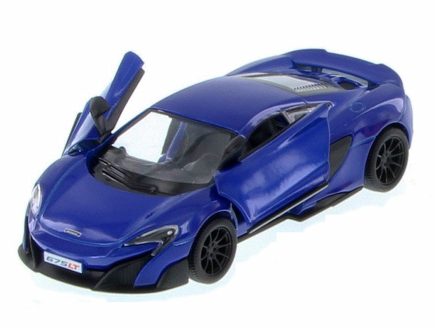 McLaren 675LT, Blue - Kinsmart 5392D - 1/36 Scale Diecast Model Toy Car