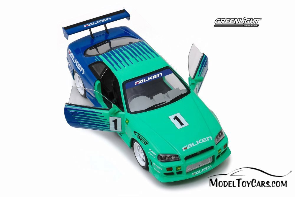 【LEDギミック】GREENLIGHT 1999 SKYLINE GTR Greenlight 1999 Nissan Skyline Gt-R V-Spec (R34) Silver NEW