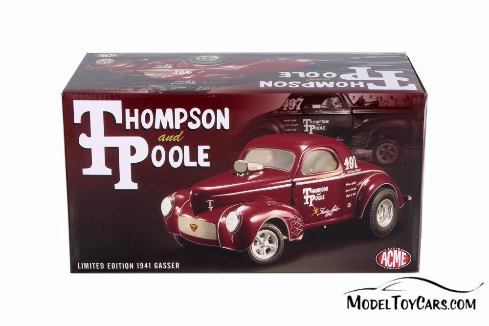 1941 Gasser, Burgundy - Acme 1800909 - 1/18 scale Diecast