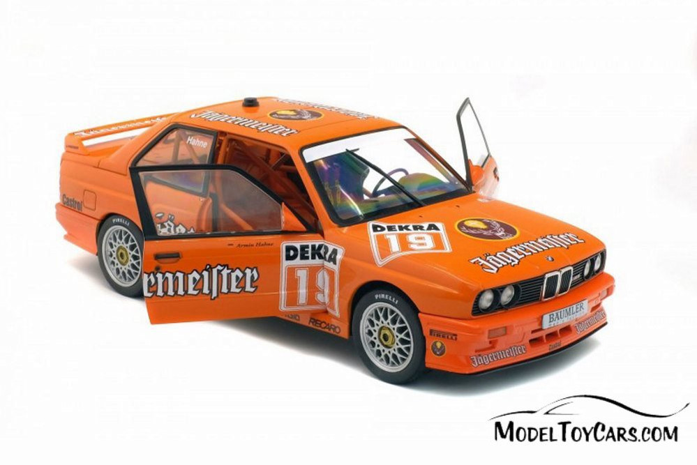 1992 BMW E30 M3 DTM Hardtop, Orange - Solido S1801504 - 1/18 scale