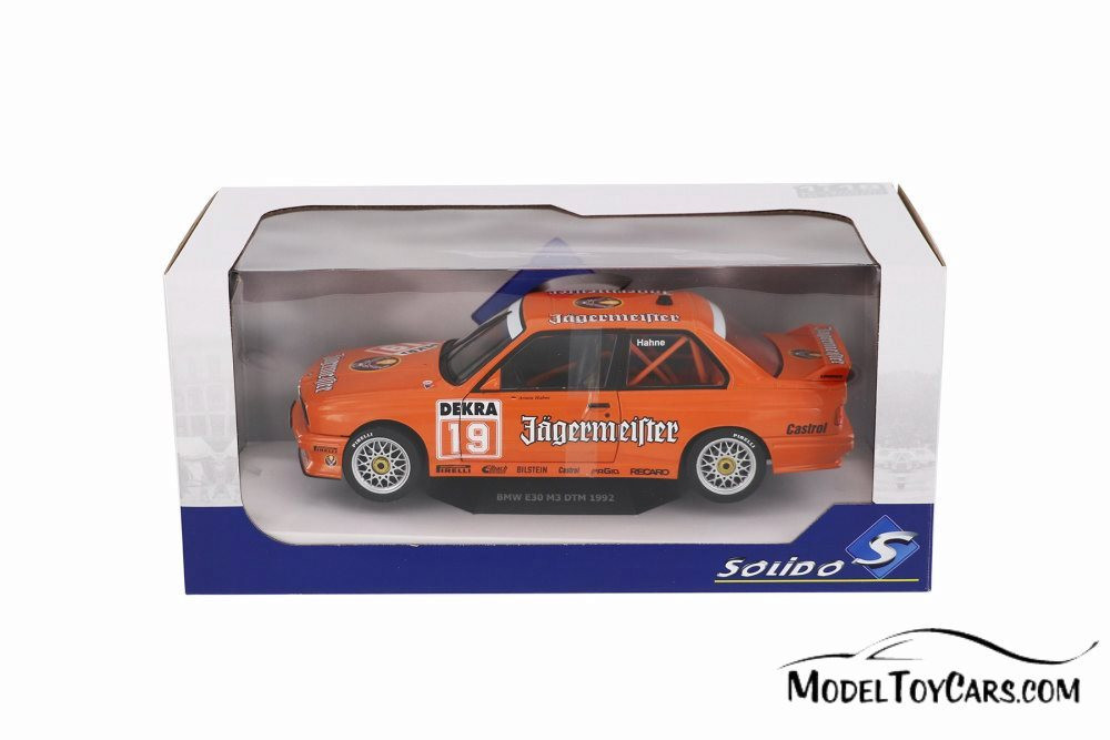 1992 BMW E30 M3 DTM Hardtop, Orange - Solido S1801504 - 1/18 scale