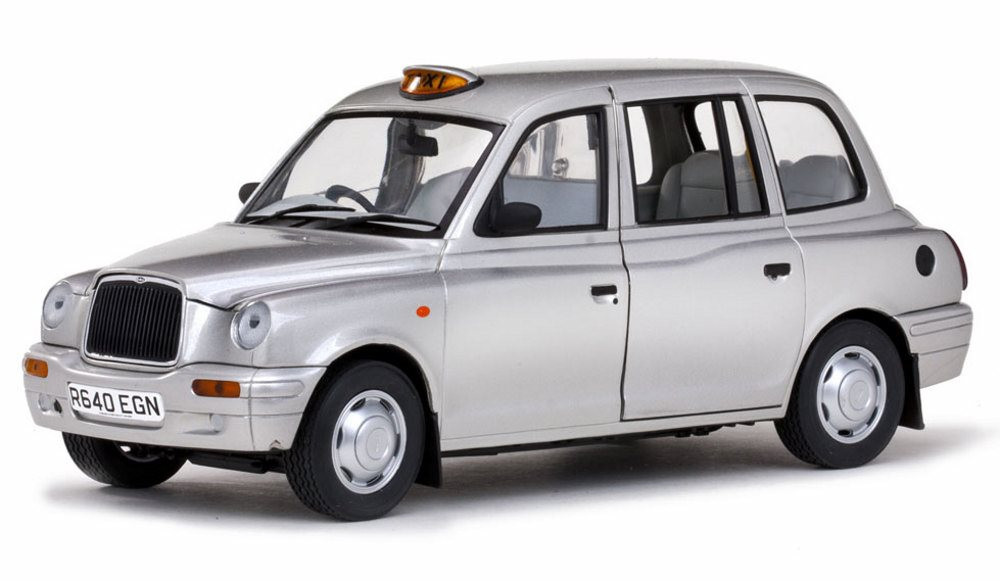 1998 TX1 London Taxi Cab, Silver - Sun Star 1125 - 1/18 Scale