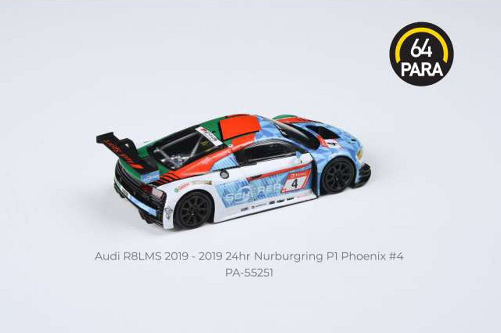 2019 Audi R8 LMS #4 Audi Sport Team  Nurburgring P1 24 PA55251 - 1/64 scale Diecast Model Toy Car