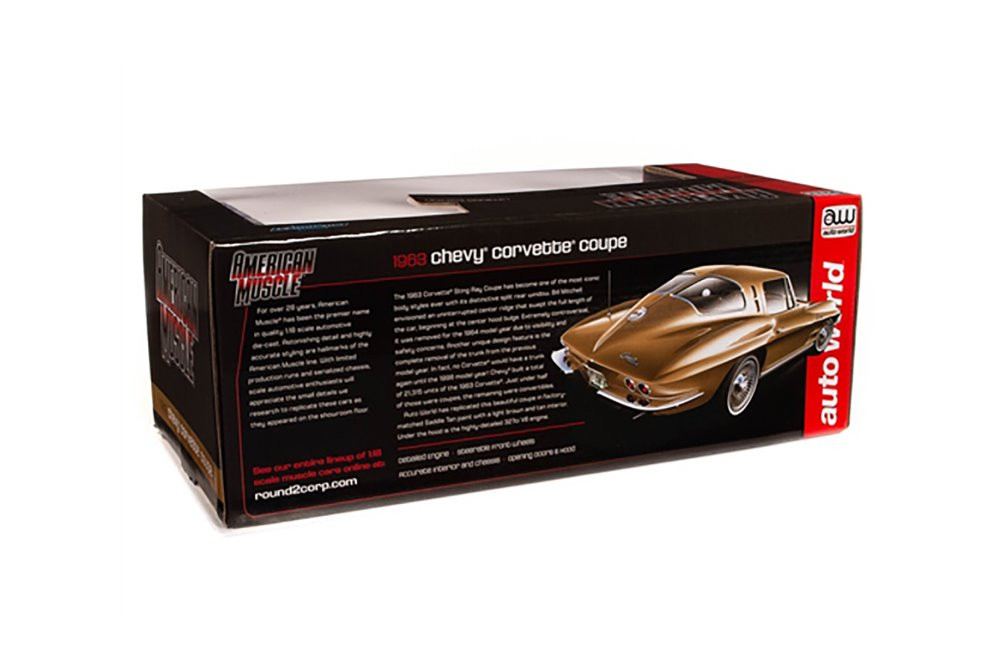 1963 Chevy Corvette Stingray Coupe, Saddle Beige/Tan Auto World