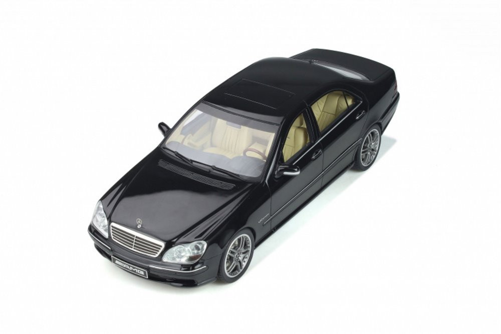 2004 Mercedes-Benz S Class (W220) S65 AMG , Obsidian Black - Ottomobile OT846 - 1/18 scale Resin Model Toy Car