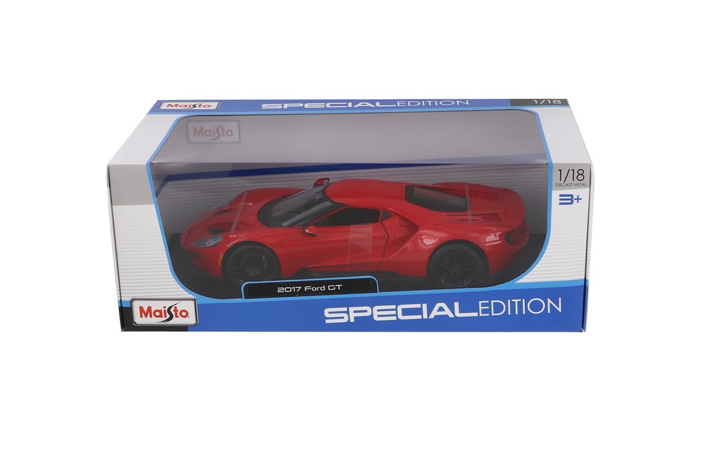 2017 Ford GT, Red - Maisto 31384R - 1/18 scale Diecast Model Toy