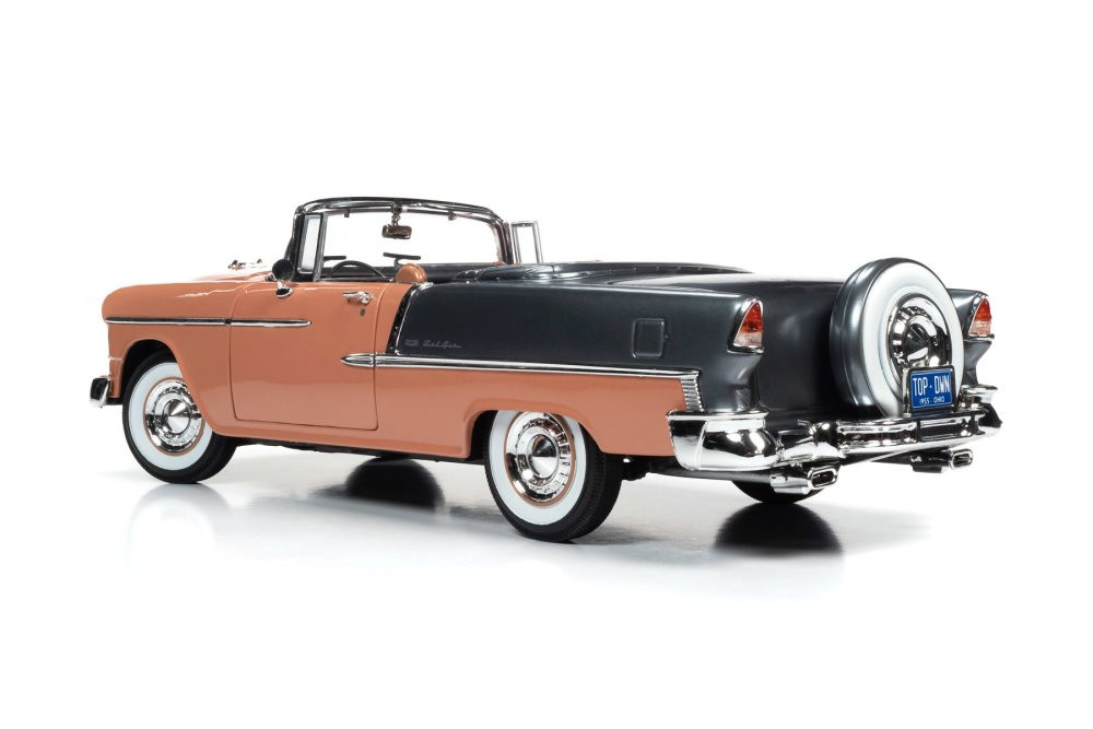 1955 Chevy Bel Air, Coral Pink with Shadow Gray - Auto World