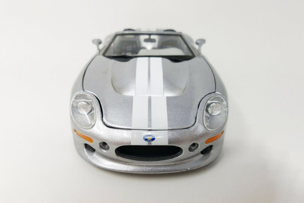 1999 Shelby Series One Convertible, Silver - Maisto 31277SV - 1/24 scale Diecast Model Toy Car