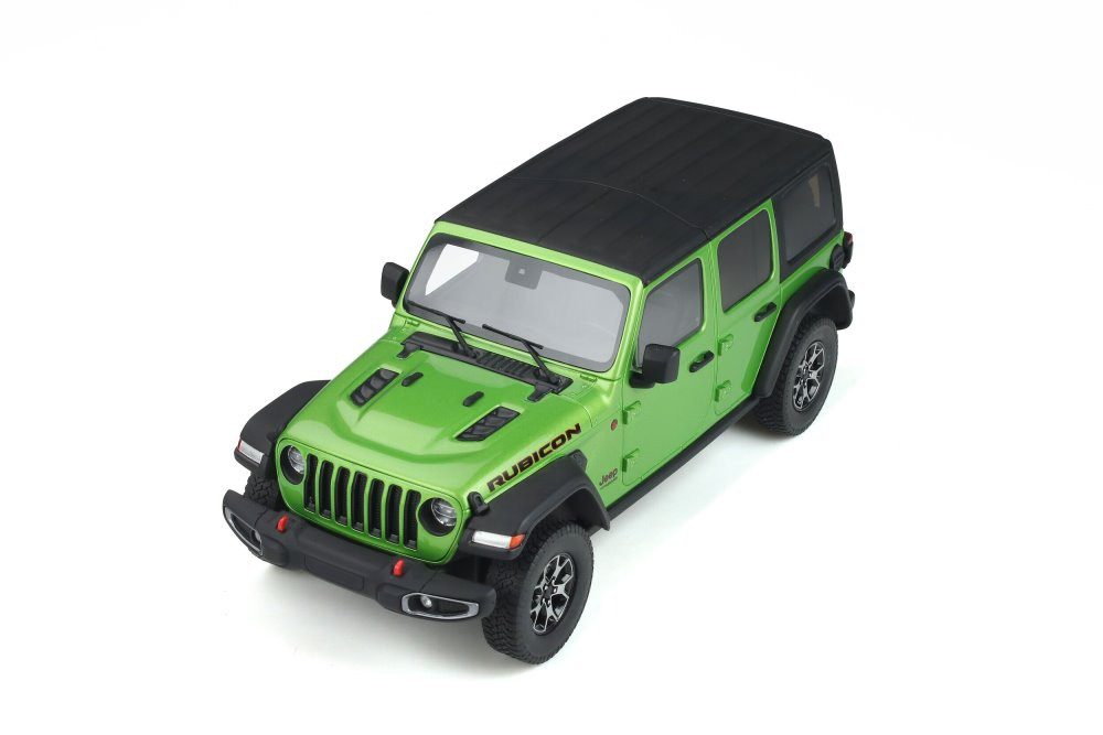 2019 Jeep Wrangler Rubicon, Mojito Green - GT Spirit GT278 - 1/18 scale Resin Model Toy Car