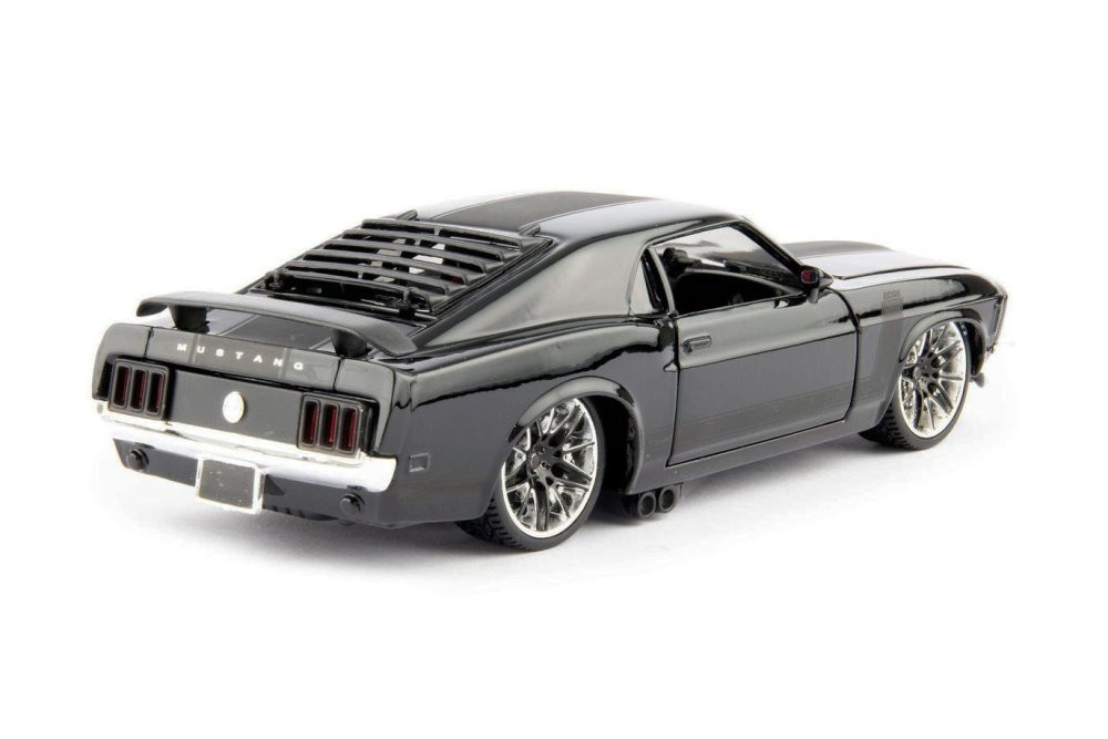 1970 Ford Mustang Boss 302, Black - Maisto 32535BK - 1/24 scale Diecast Model Toy Car