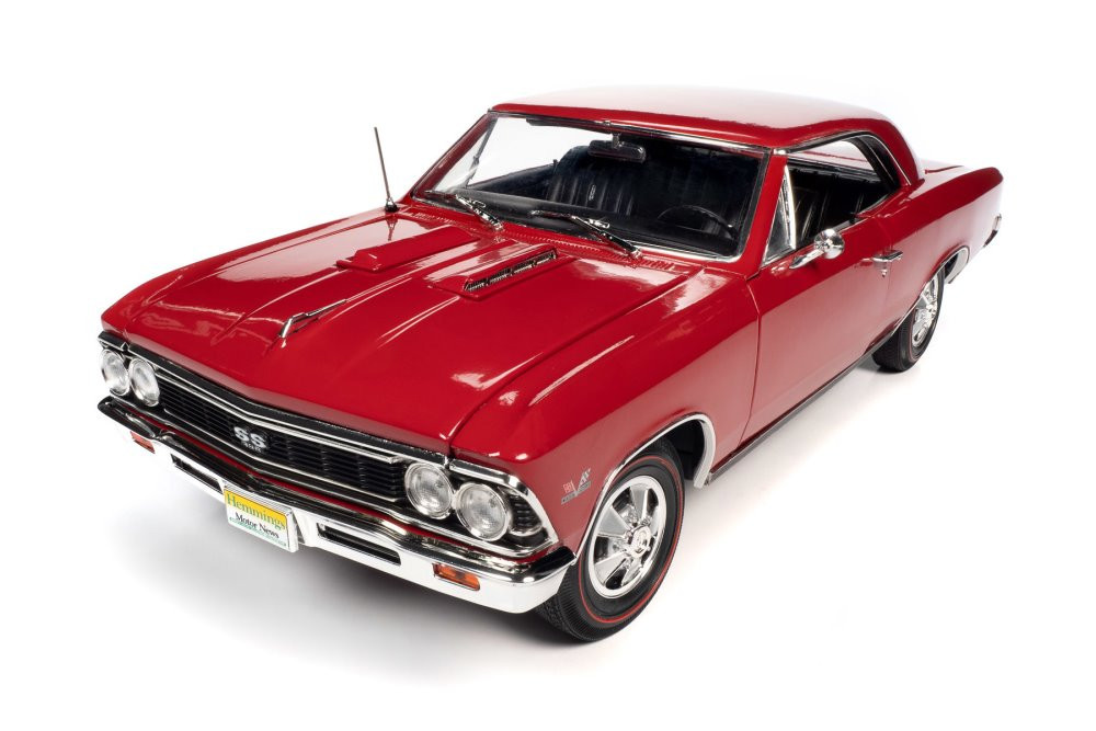1966 Chevy Chevelle SS 396, Regal Red - Auto World AMM1233 - 1/18 scale  Diecast Model Toy Car