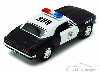 1967 Chevy Camaro Z/28 Police, Black - Kinsmart 5341D - 1/37 scale Diecast Model Toy Car