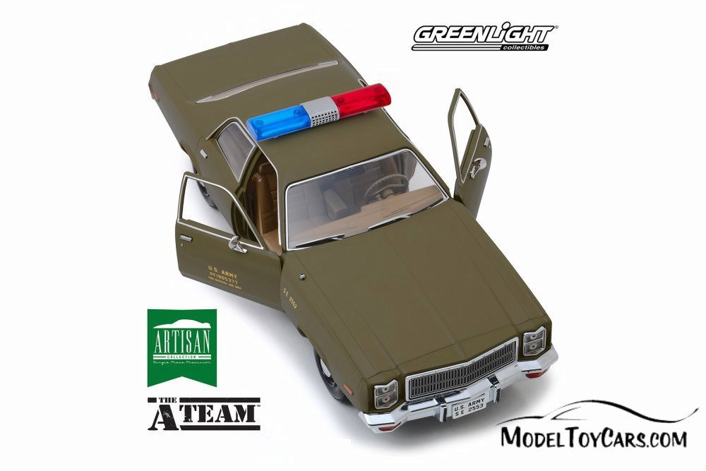 Plymouth Fury, U.S. Army Police - Greenlight 19053 - 1/18 Scale Diecast Model Toy Car