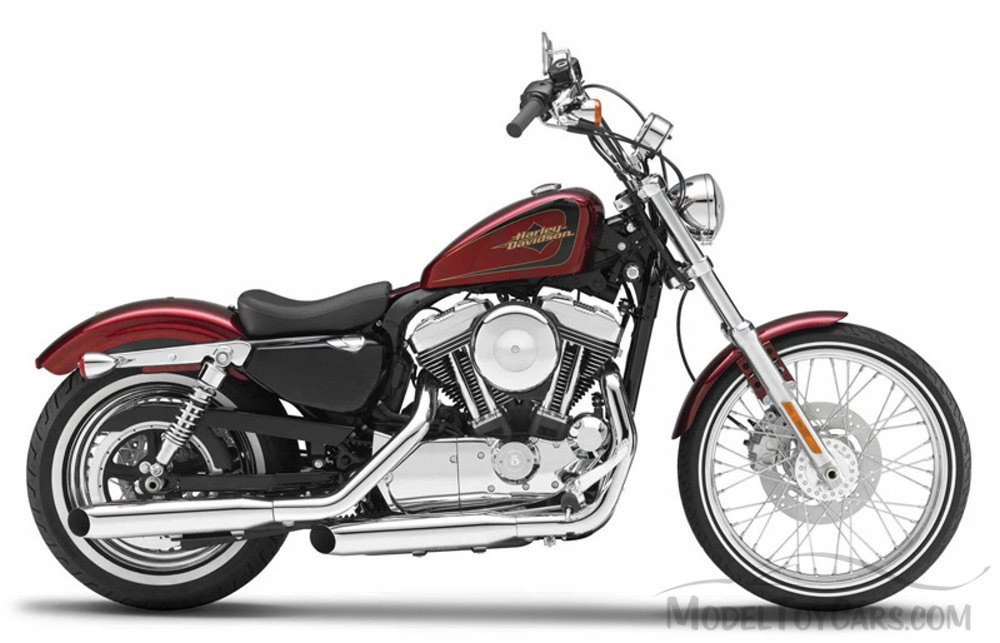 2012 Harley-Davidson XL 1200V Seventy-Two Motorcycle, Red - Maisto