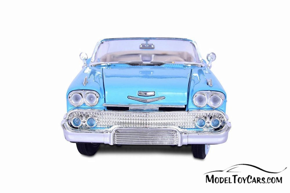 1958 Chevy Impala Convertible, Blue - Motor Max 73112TC/BU