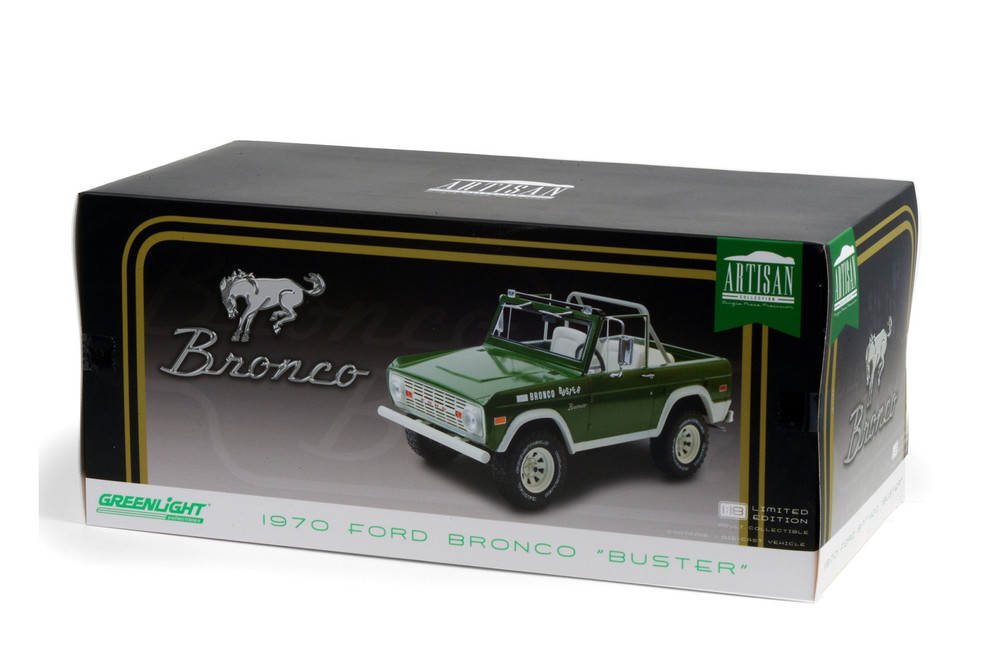 1970 Ford Bronco Buster, Green - Greenlight 19084 - 1/18 scale