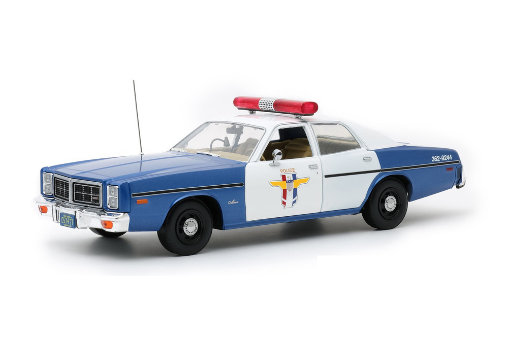 ヴィンテージ POLICEポリスカー 乗り物 オブジェ インテリア コレクション 1978 Dodge Monaco Crystal Lake Police, White and Blue - Greenlight