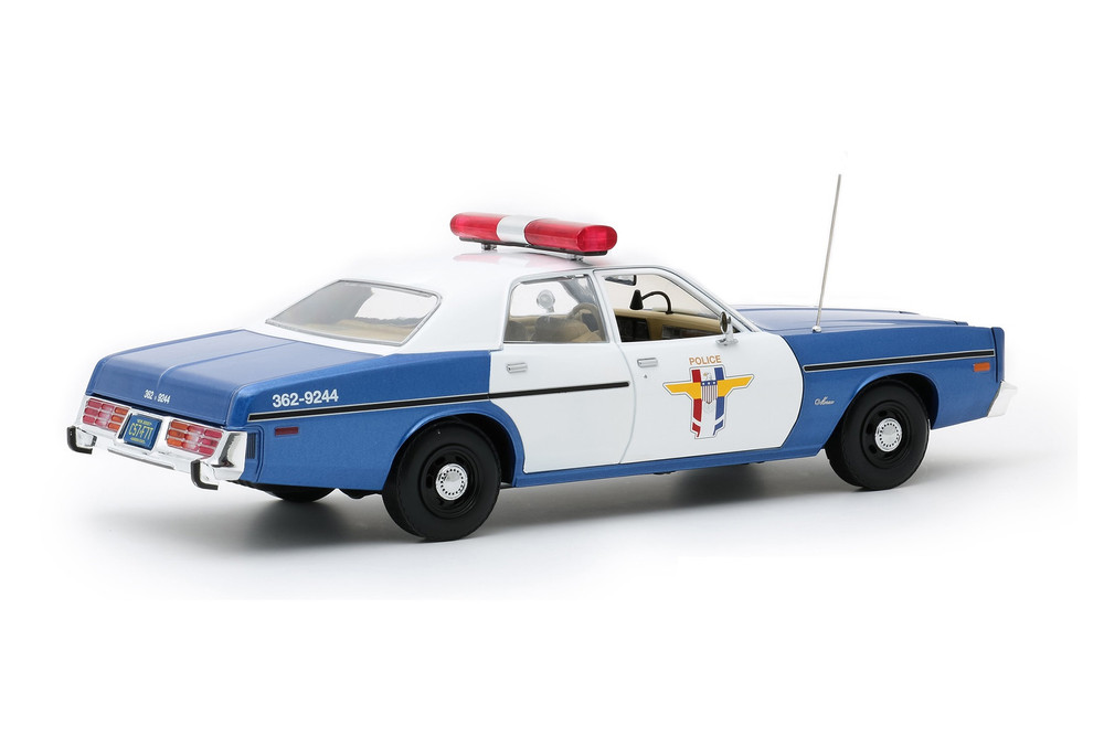 1978 Dodge Monaco Crystal Lake Police, White and Blue - Greenlight 19068 - 1/18 scale Diecast Car