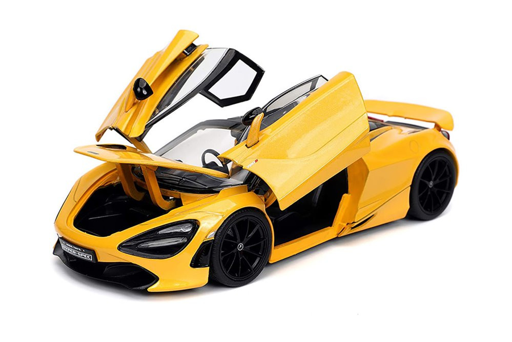 2019 McLaren 720S, Yellow - Jada Toys 32280/4 - 1/24 scale Diecast Model Toy Car
