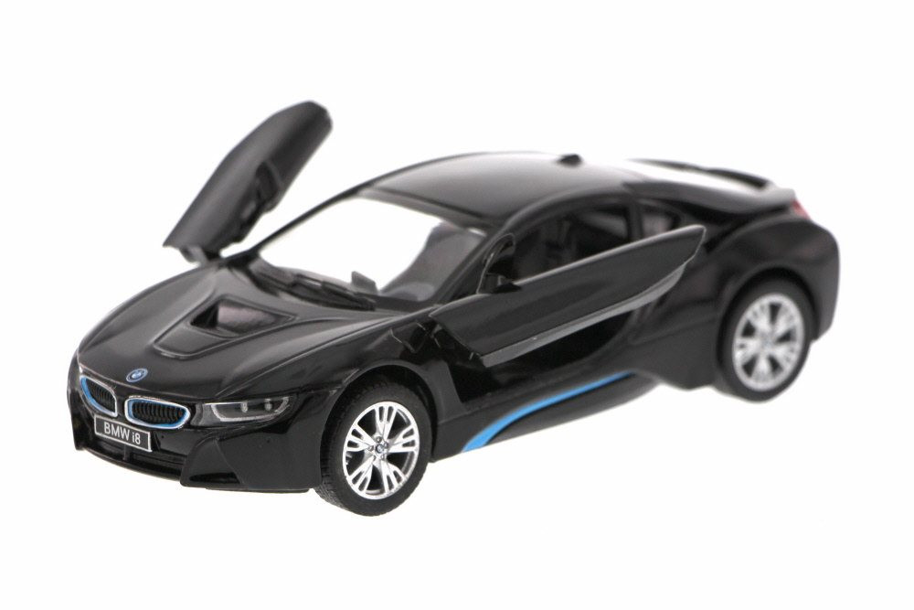 BMW i8, Black - Kinsmart 5379D - 1/36 Scale Diecast Model Toy Car