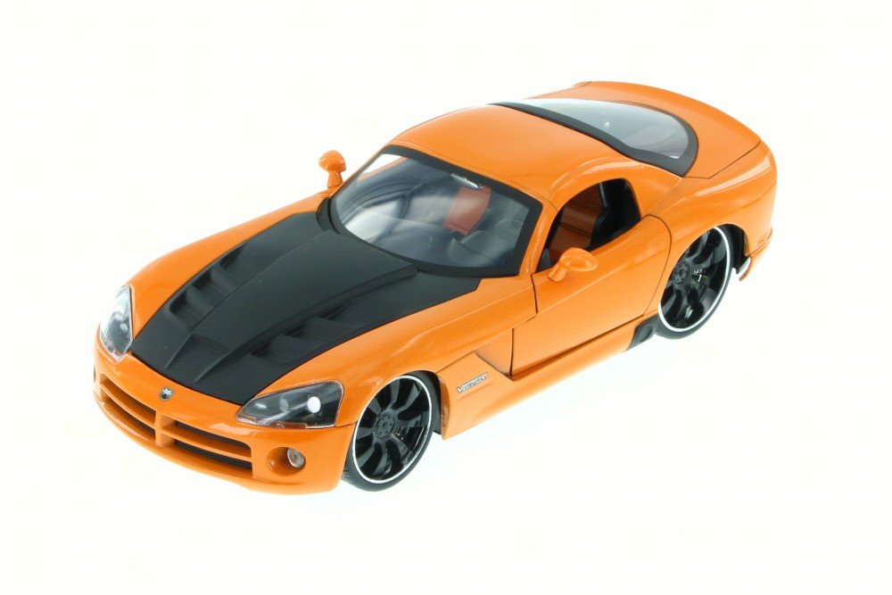 2008 Dodge Viper SRT10, Orange - JADA 91804XN - 1/24 Scale Diecast Car (Brand New, but NOT IN BOX)