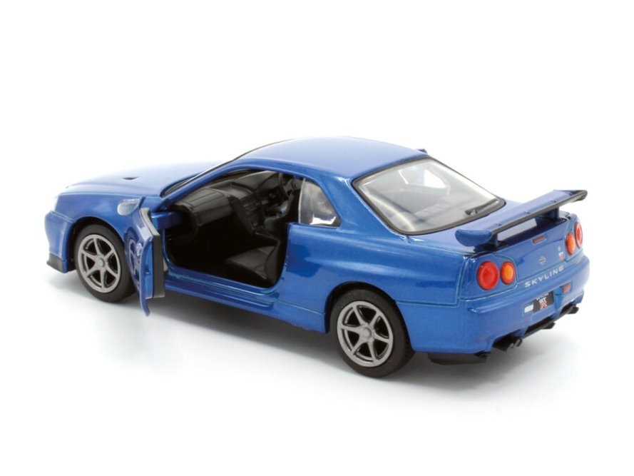 Nissan Skyline GT-R34 V-Spec II, Blue - Tayumo 36115211 - 1/36
