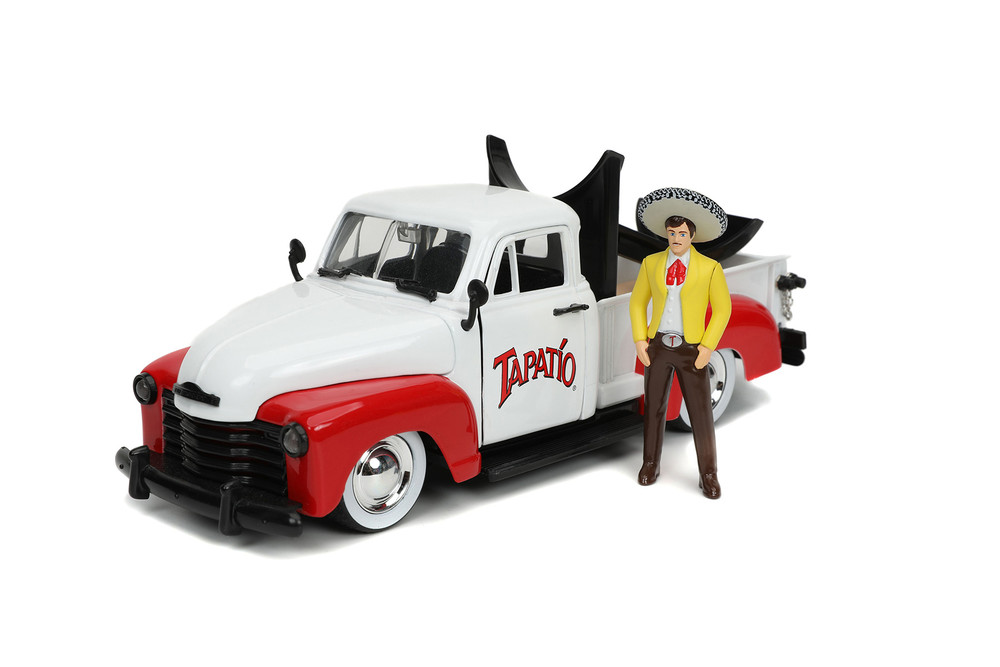 1953 Chevy Pickup Truck with Charro Man figure, Tapatio - Jada Toys 31968 - 1/24 scale Diecast Car