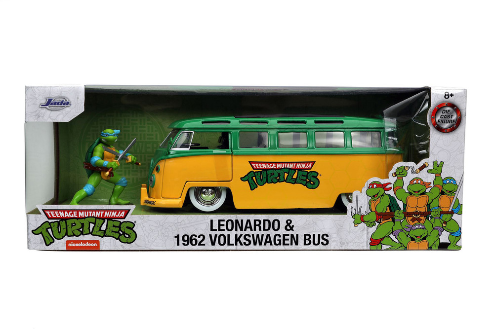 1962 Volkswagen Bus w/Leonardo figure, Teenage Mutant Ninja