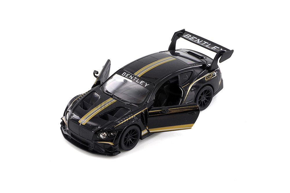 2018 Bentley GT3, Black - Kinsmart 5417D - 1/38 scale Diecast Model Toy Car