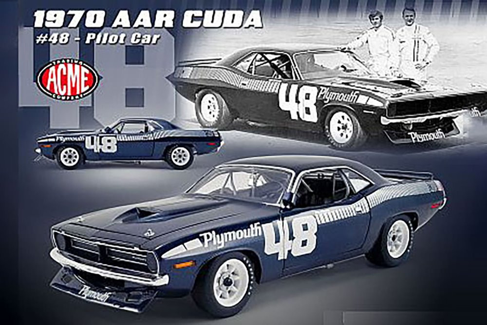 1970 Plymouth Barracuda AAR 'Cuda #48 Pilot Car, Metallic