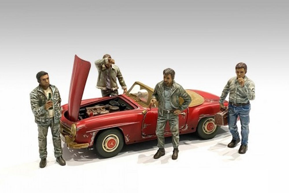 Auto Mechanic - Hangover Tom, Green - American Diorama 76260 - 1/18 Figurine - Diorama Accessory