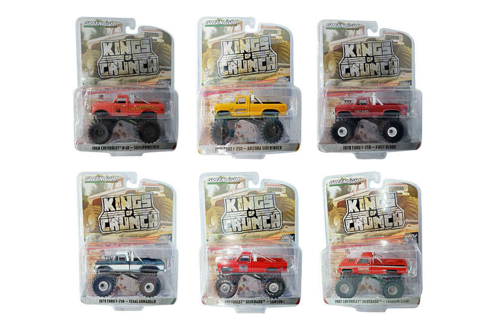 Greenlight Kings of Crunch Series 8 Diecast Car Set - Box of 6
