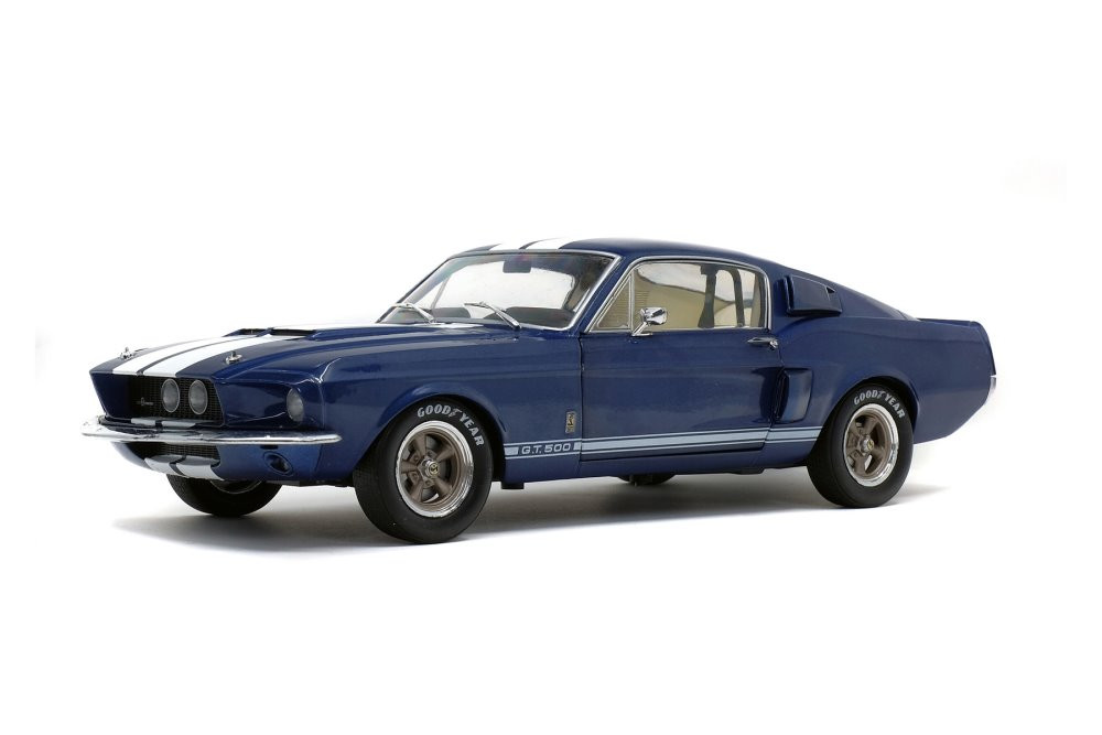 1967 Ford Mustang Shelby GT500, Nightmist Blue and White