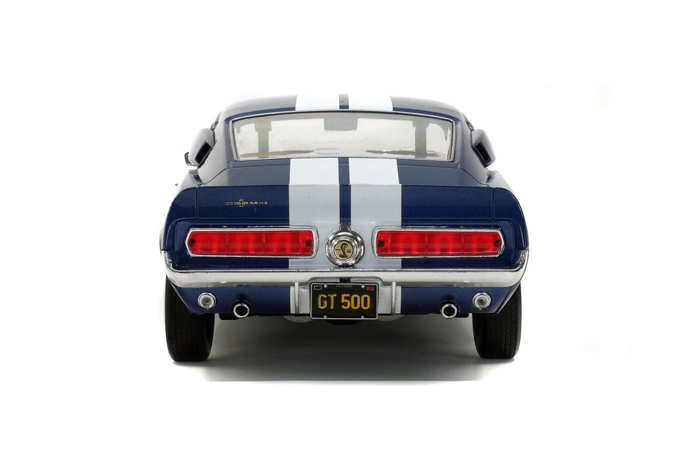 1967 Ford Mustang Shelby GT500, Nightmist Blue and White - Solido