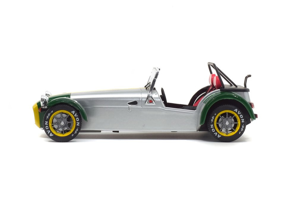 1989 Lotus 7 Aluminum Body Convertible, Silver - Solido S1801803