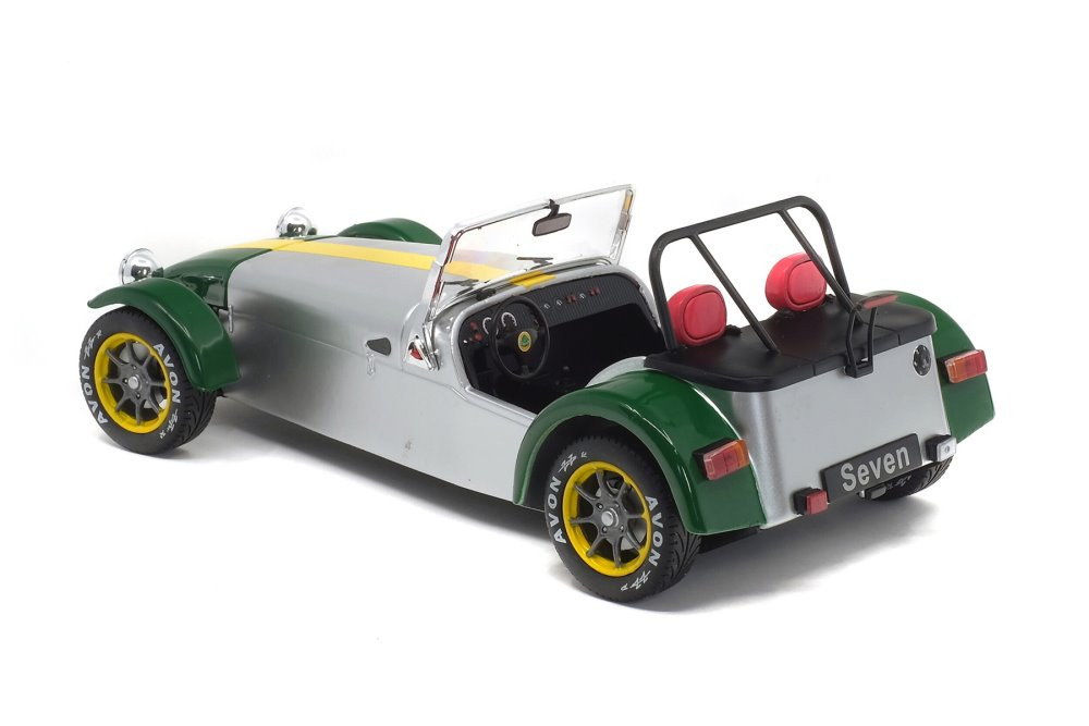 1989 Lotus 7 Aluminum Body Convertible, Silver - Solido S1801803