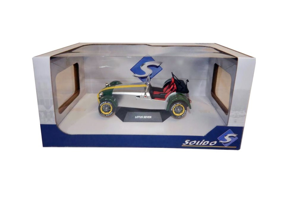 1989 Lotus 7 Aluminum Body Convertible, Silver - Solido S1801803