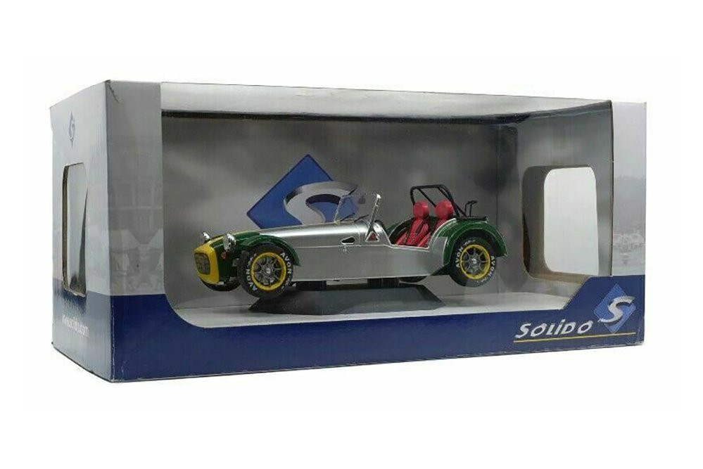 1989 Lotus 7 Aluminum Body Convertible, Silver - Solido S1801803