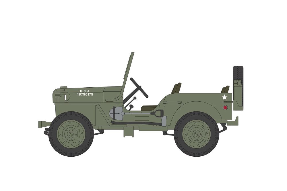 Centauria 1:8 - Model Militair Voertuig - Jeep Willys MB Con Rimorchio - Foto 6
