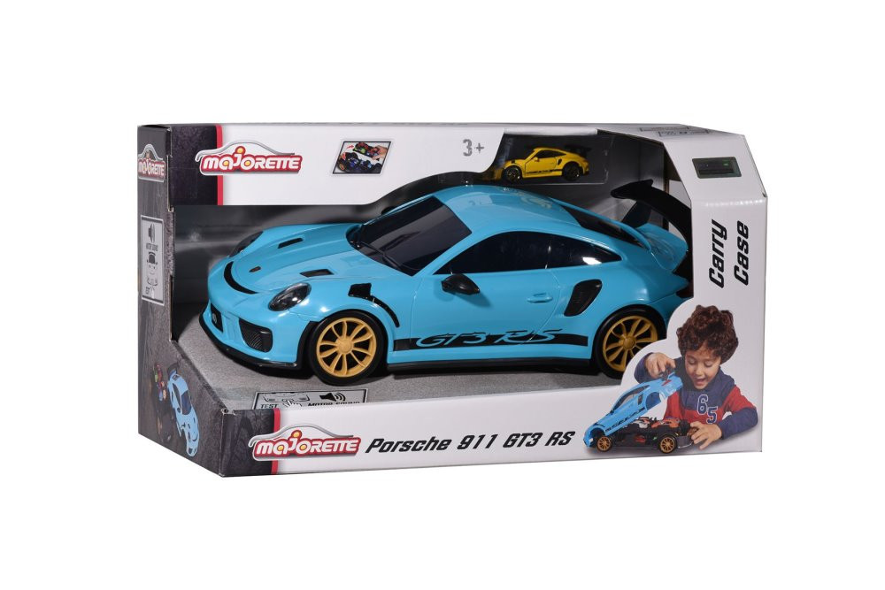 Porsche 911 GT3 RS Carry Case + 1 car, Blue - Jada Toys 2120581941JA - Diecast Model Toy Car