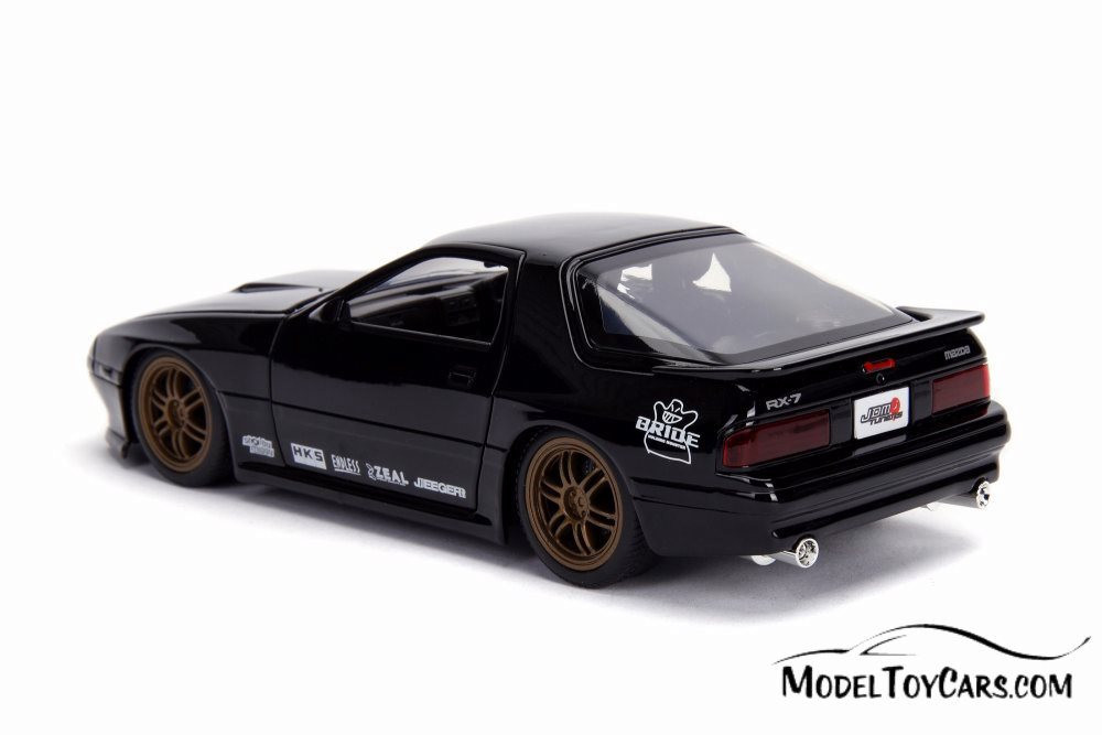 1985 Mazda RX-7 (FC), Black - Jada 99755DP1 - 1/24 scale Diecast