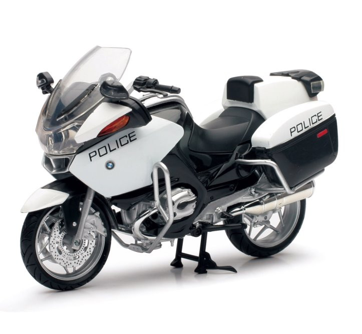 Joy City Moto 1/12 BMW F650GS Police Silver 1:12 Scale Diecast Model  Motorcycle by Joy City