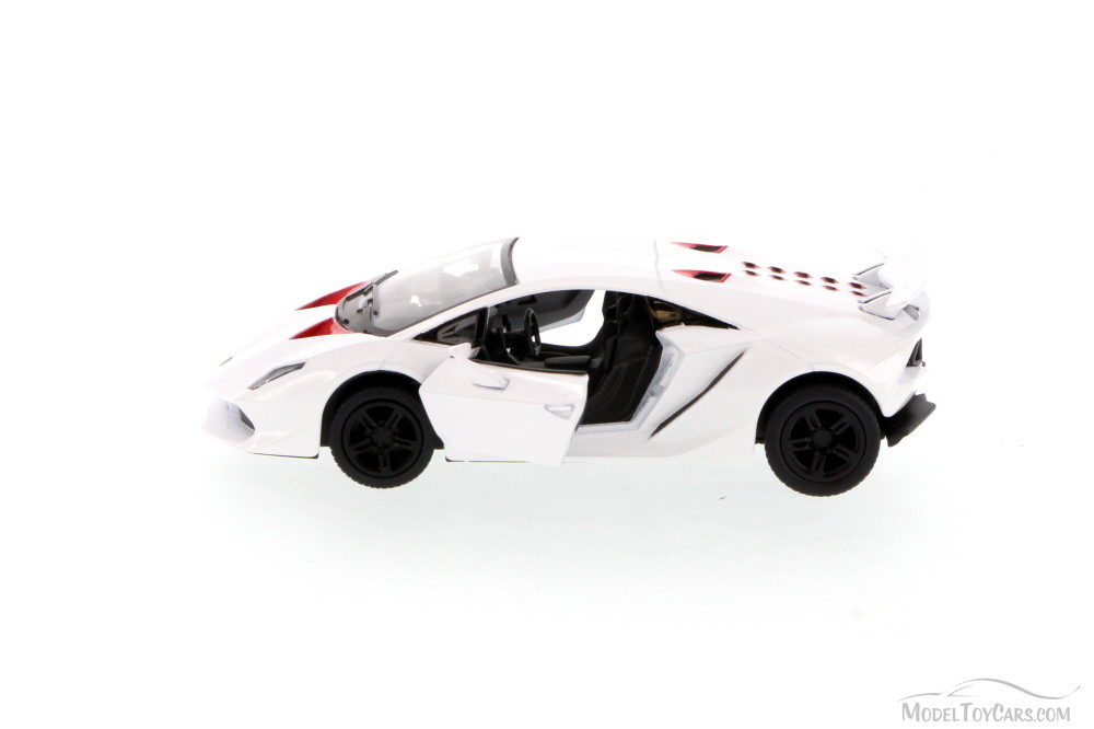 Lamborghini Sesto Elemento Hard Top, White - Kinsmart 5359D - 1/38 Scale Diecast Model Replica (Brand New, but NOT IN BOX)